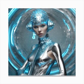 Futuristic Woman 110 Canvas Print