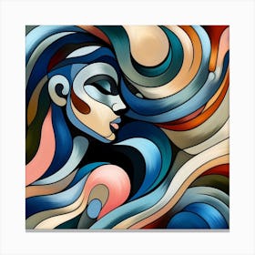 Abstract Of A Woman 8 Canvas Print