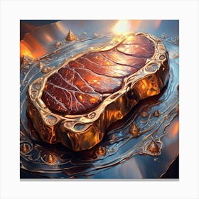 Steak Art Canvas Print