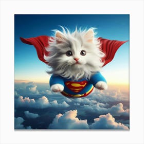 Superman Cat Canvas Print