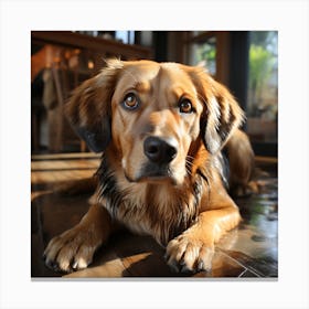 Golden Retriever Dog Canvas Print