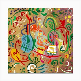 Abstract Music Painting Canvas Print