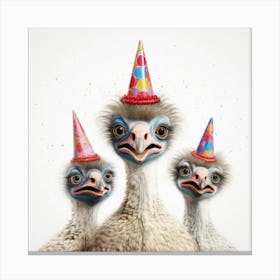 Ostriches 1 Canvas Print