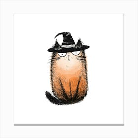 Witch Cat Canvas Print