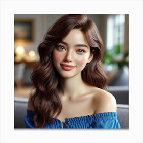 Asian Woman Canvas Print