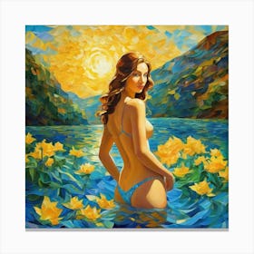 Lily Painting GSM Canvas Print