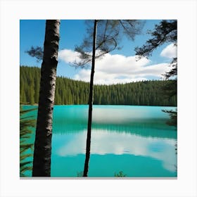 Turquoise Lake 2 Canvas Print