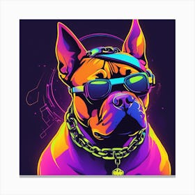 Hip Hop Dog Canvas Print