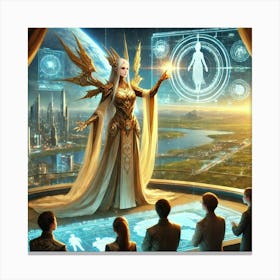 Empress Lian Wisdom And Guidance Canvas Print