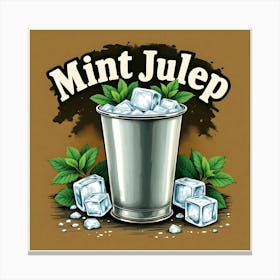 Mint Julep Cocktail 02 Canvas Print