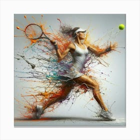 Tennis Player Canvas Print