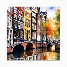 Amsterdam Canal 20 Canvas Print