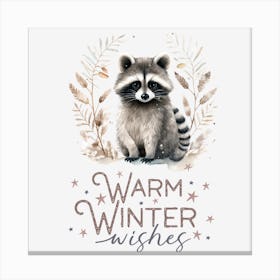 Warm Winter Wishes Canvas Print
