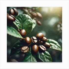 Coffee Beans - Coffee Stock Videos & Royalty-Free Footage 1 Canvas Print