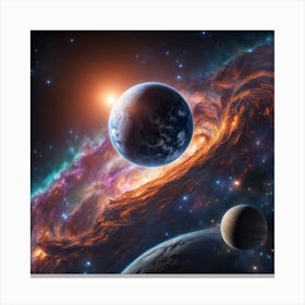Stunning Deep Space Galaxies And Stars Art Hyperrealistic 908967256 Canvas Print