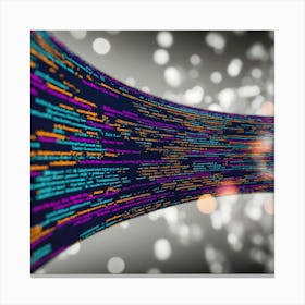 Abstract Computer Code Canvas Print