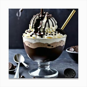 Oreo Sundae Canvas Print