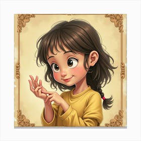 Little Girl Canvas Print