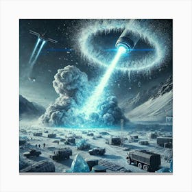 A Futuristic Sci Fi Depiction Of Massive Precision Canvas Print