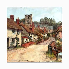 Village In England Canvas Print