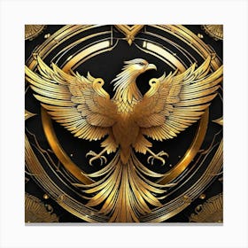Golden Phoenix 6 Canvas Print