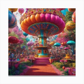 Candy world #1 Canvas Print