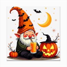 Dwarf Halloween Elf Holiday Canvas Print