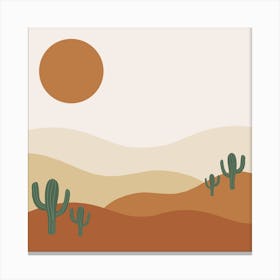 Desert Landscape. Canvas Print