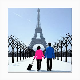 Paris Eiffel Tower Canvas Print