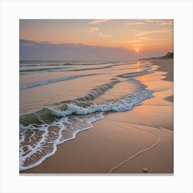 Sunrise At The Beach Canvas Print