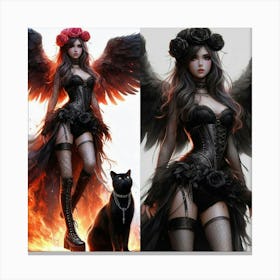 Gothic Angel Canvas Print