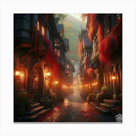 City At Night Canvas Print