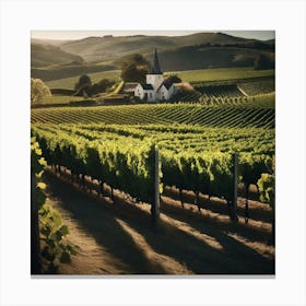 Vineyards In California 3 Canvas Print