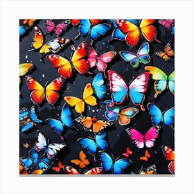 Colorful Butterflies 27 Canvas Print