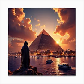 Egyptian Statue 1 Canvas Print