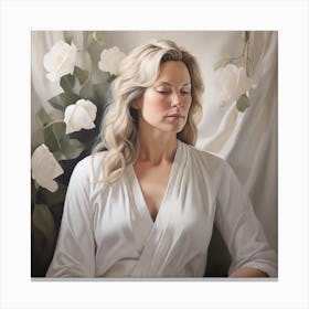 Leonardo Diffusion Xl Serene Portraits Showcases White Women I 0 Canvas Print