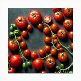 Tomato As A Frame (66) Canvas Print