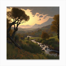 Sims 3 Screenshot Canvas Print