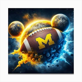 Michigan Wolverines Football 2 Canvas Print