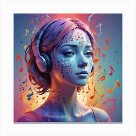 Music Girl 1 Canvas Print