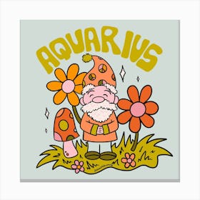 Aquarius Gnome Canvas Print