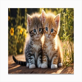 Cute Kittens 1 Canvas Print