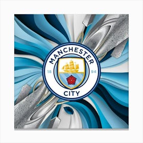 Manchester City F.C. Logo Wall Art 10 Canvas Print