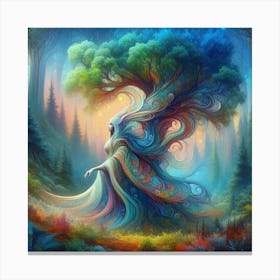 Fairy In The Forest Canvas Print