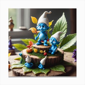 Smurfs Canvas Print