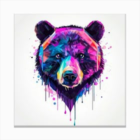 Colorful Bear 2 Canvas Print