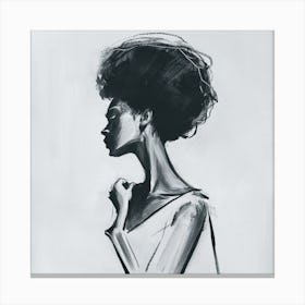 Profil Élégant Canvas Print