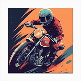 Motorcycle Rider 2 Canvas Print