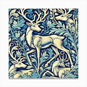 Reindeer 2 Inspired By William Morris Style 1 AI Toile