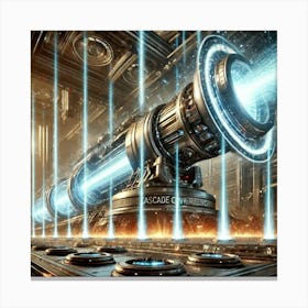 A High Tech, Sci Fi Scene Showing The Cascade Conv Canvas Print